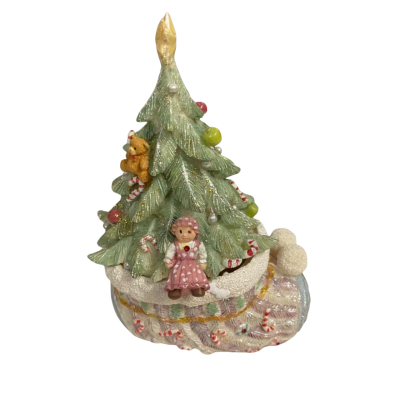 Novelty Christmas trinket box ceramic 