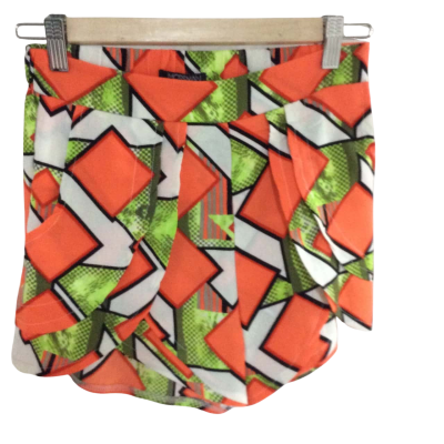 Mossman Womens  Size 6 Shorts Orange / Pattern / Yellow 