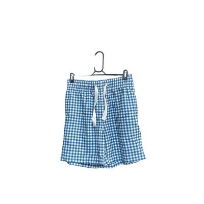 Deus Ex Machina Mens  Size M Cargo Shorts Blue / Gingham / Off White 