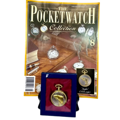 ‘Angler’ (1870s-style) #8 Silver/Gold Hachette Pocket Watch