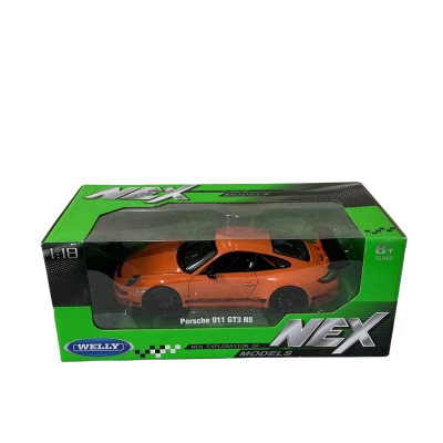 Welly NEX Orange Porsche 911 GT3 RS Model Car (boxed)
