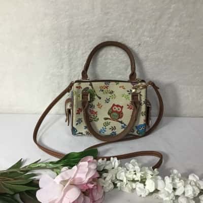 Signare Womens Tapestry Owl Pattern Hand Shoulder Crossbody