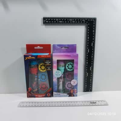 2x As New PreOwned Mini Projector Torch Toy 