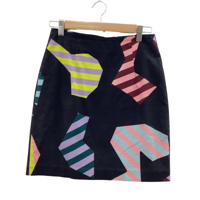 Gorman Womens  Size 8 Mini Skirt Black  / Multicoloured 