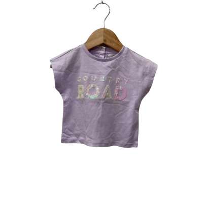 Country Road Kids  Size 00 / 3-6m Top Purple 