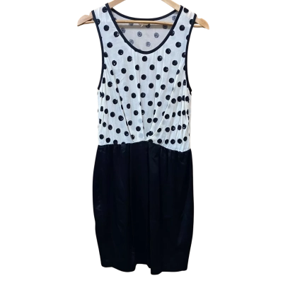 Gorman Black/Cream Sequin Polka Dot Dress Size 12