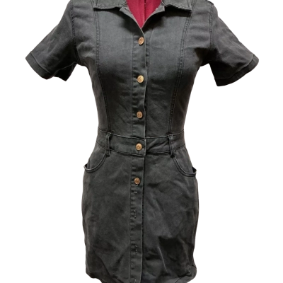 Insight Womens  Size S Denim Dress Black  