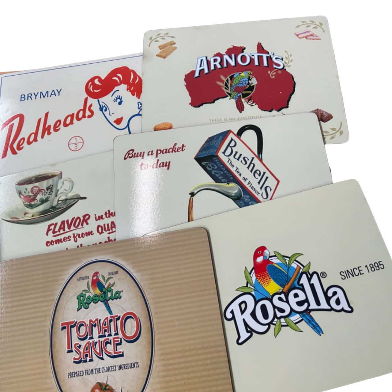 Cinnamon Placemats x6 Classic icons Australian (s)