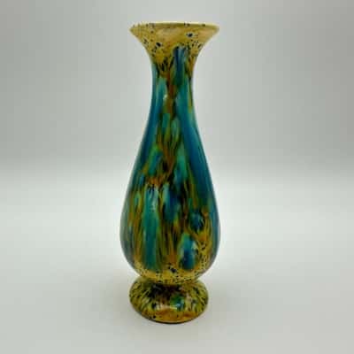 Mottled Speckled Ceramic Bud Vase