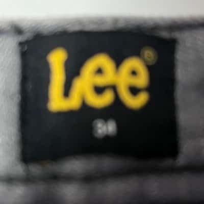 Lee Womens  Size 34 Denim Shorts Grey 
