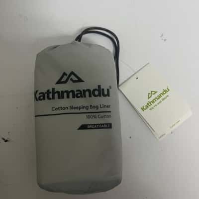 Kathmandu Cotton Sleeping Bag Liner v2 Natural 100% Cotton New With Tags