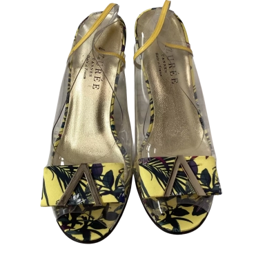 Azure Womens FRENCH Size 6 Heels Multicoloured / Yellow 