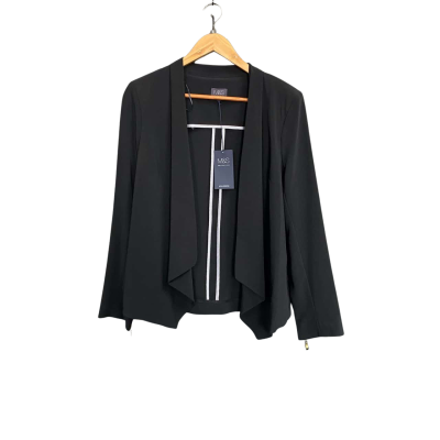 Marks & Spencer Black open jacket Women's size 14