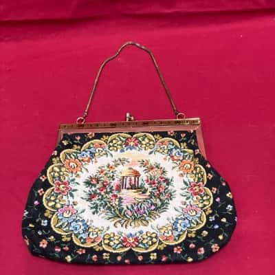  Women's Vintage Tapestry Handbag 