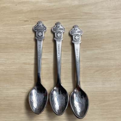 3x Rolex Bucherer spoons, Lucerne, Zermatt and Legano 