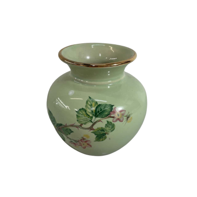 Robert Gordon Vase - Green/Floral Design 