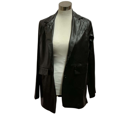 Pretty Little Thing Womens  Size 6 Blazer Black  