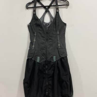 Et Compagnie Womens  Size 38 Black  / Grey Dress