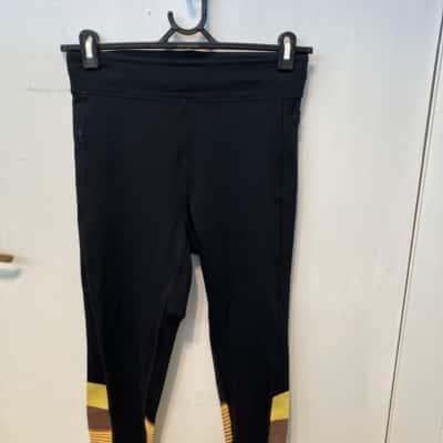 AFL Womens  Size L Tights Black  / Brown / Yellow 