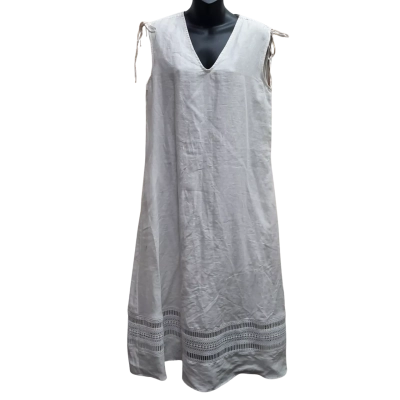 YARRA TRAIL Size 10 Sleeveless 100% Linen Maxi Dress