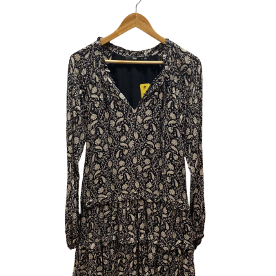 Sportsgirl Womens  Size 6 Black  & Beige Floral Dress