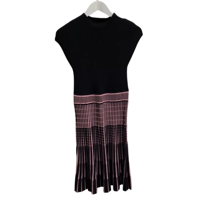 Portmans Size S Casual Dress Black  / Pink  / Striped 