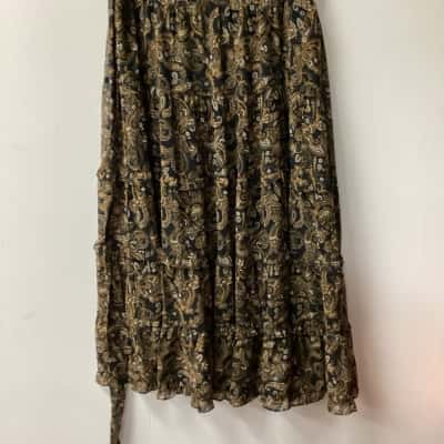 City Chic Womens  Size S Maxi Skirt Pattern (b)