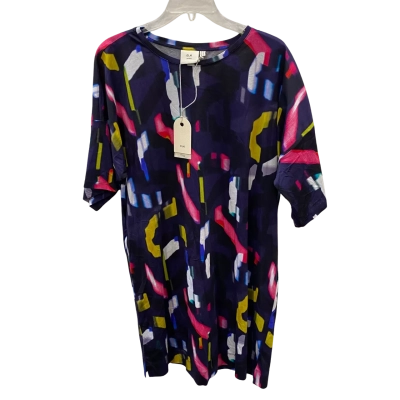 ELK Womens  Size 12 Short Sleeve Top / Workwear Top Multicoloured 
