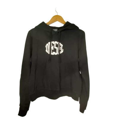 Diesel Womens  Size M Hoodie Black  / White 
