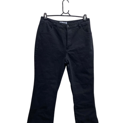 Black Friday Womens  Size 14 Wide Leg Jeans Black  