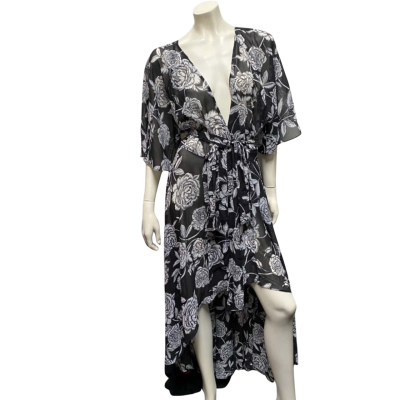 City Chic Womens  Size L Cocktail Dress Black  / White 
