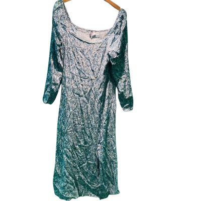 Tokito Womens  Size 12 Long Sleeve Dress Blue / Floral 
