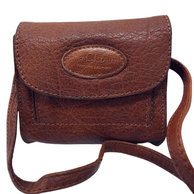 Coach Small Brown Leather Crossbody Bag – Made in India