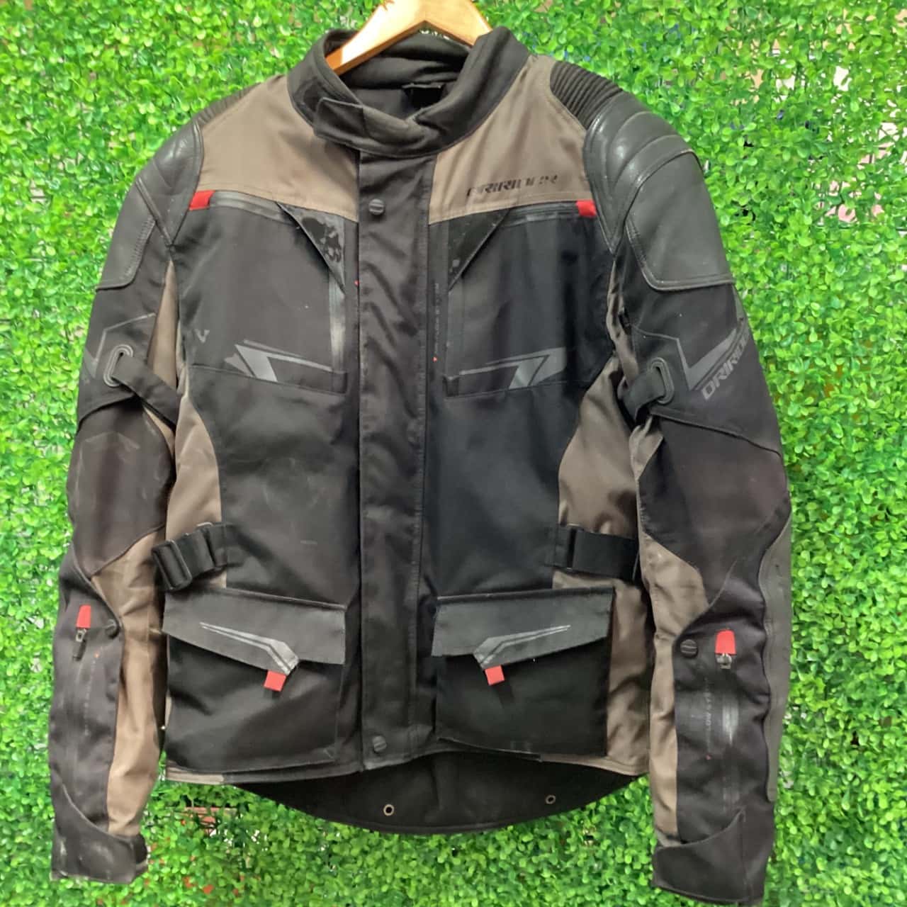 Dri Ride Dri Rider Mens Size L Biker / Front Zipper Black / Brown (s)