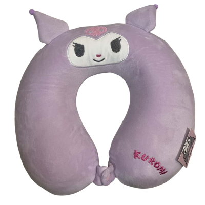 Kuromi Memory Foam U Shaped Pillow (Purple)