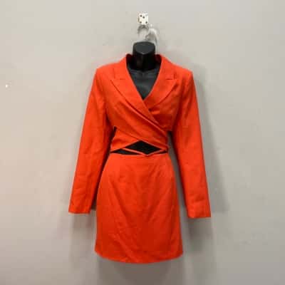 Public Desire Womens  Size 10 Mini Dress Orange 