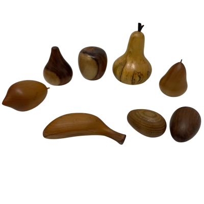 Wooden Fruit and Eggs