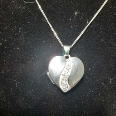Sterling Silver Locket and Chain