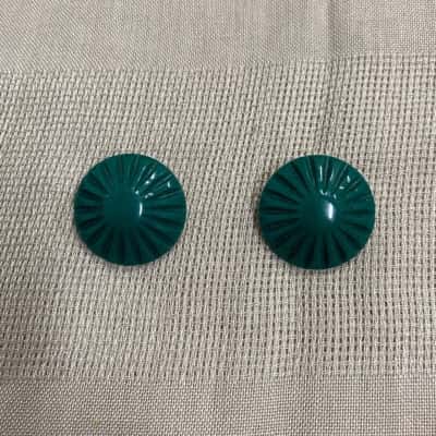  Womens Vintage Bottle Green Clip On Earrings