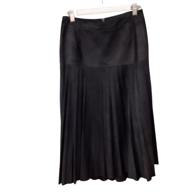 West 14th Womens Black Pleat Skirt Size M