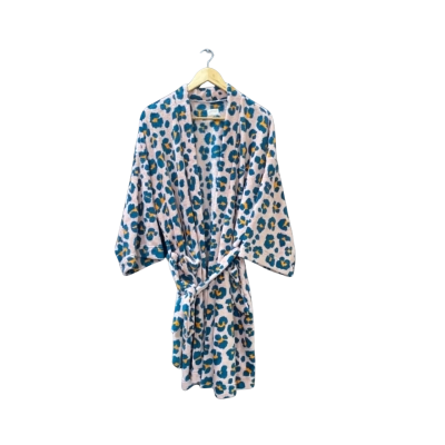 Gorman Dressing Gown One Size Nude / Pink With Flower Pattern
