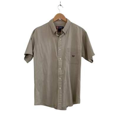 Chaps By Ralph Lauren Mens  Size XL Short Sleeve Shirt Beige 