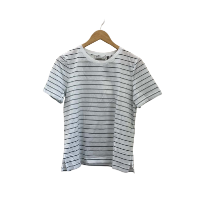 Sportscraft Womens  Size S T-shirt White /  Green / Striped 