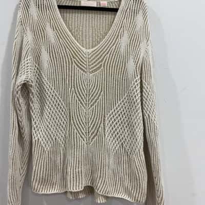 Sass & Bide Jumper Womens  Size XS Beige / Gold 