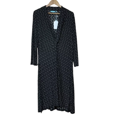 Brand New - Blue Illusion Black/White Dress - Size 3L