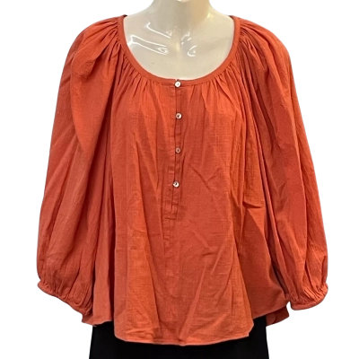 Sportsgirl Womens  Size 12 Long Sleeve Top Orange 