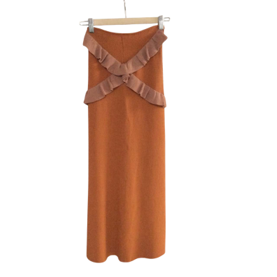 Møn Renn Womens  Size 6 Wrap Dress Orange 