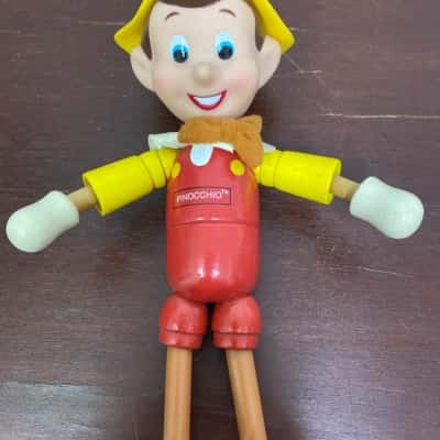 Schilling Walt Disney Pinocchio Wooden Doll Vintage 