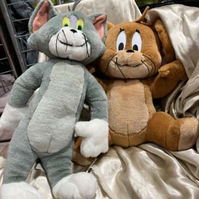 Tom and Jerry Plush Toys x2