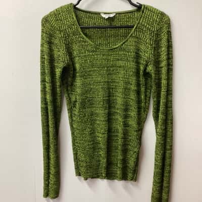  Womens Green MbyM top Cotton Blend B